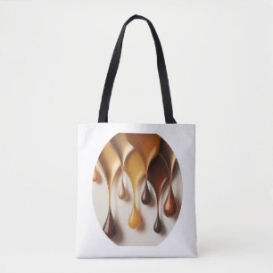 Gouttes Dorées - Flüssige Kunst Luxus - Tote bag Tasche
