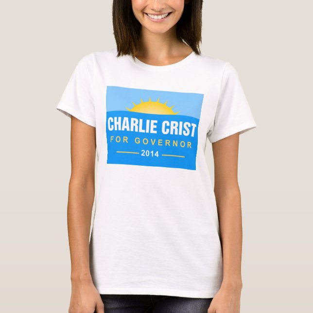 Gouverneur 2014 Charlien Crist Florida T-Shirt (Vorderseite)