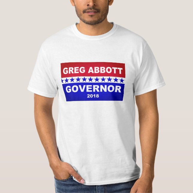Gouverneur 2018 Greg Abbott Texas T-Shirt (Vorderseite)