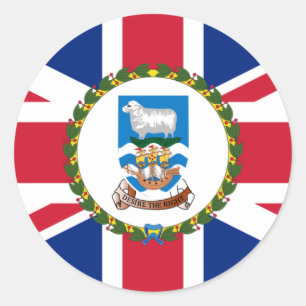 Gouverneur der Falklandinseln, Vereinigtes Runder Aufkleber