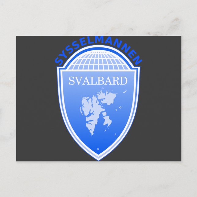 Gouverneur Svalbard, Norwegen Postkarte (Vorderseite)