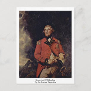Gouverneur von Gibraltar von Sir Joshua Reynolds Postkarte