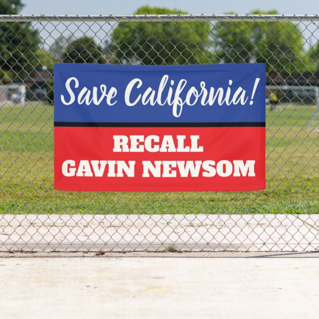 Gouverneur von Kalifornien Newsom Banner (Insitu)