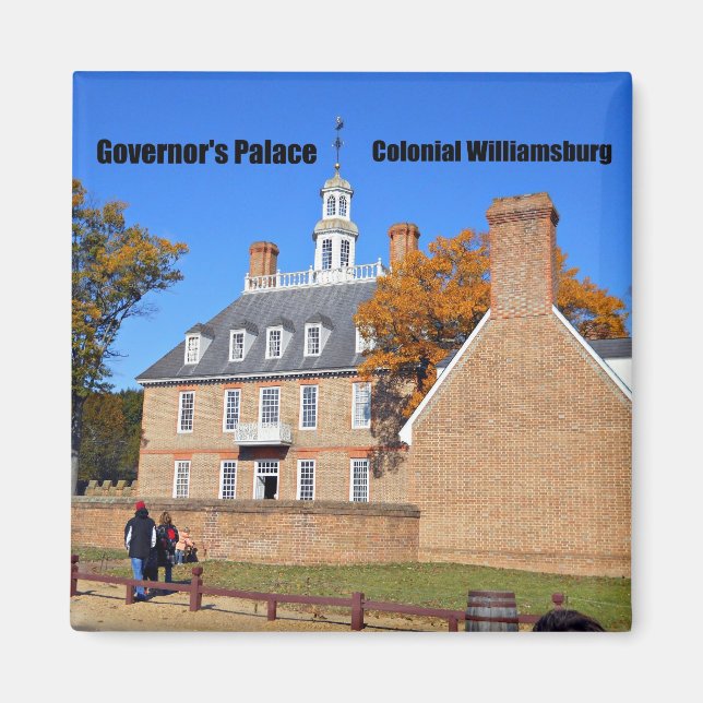 Gouverneurspalast, Kolonial-Williamsburg Magnet (Vorne)