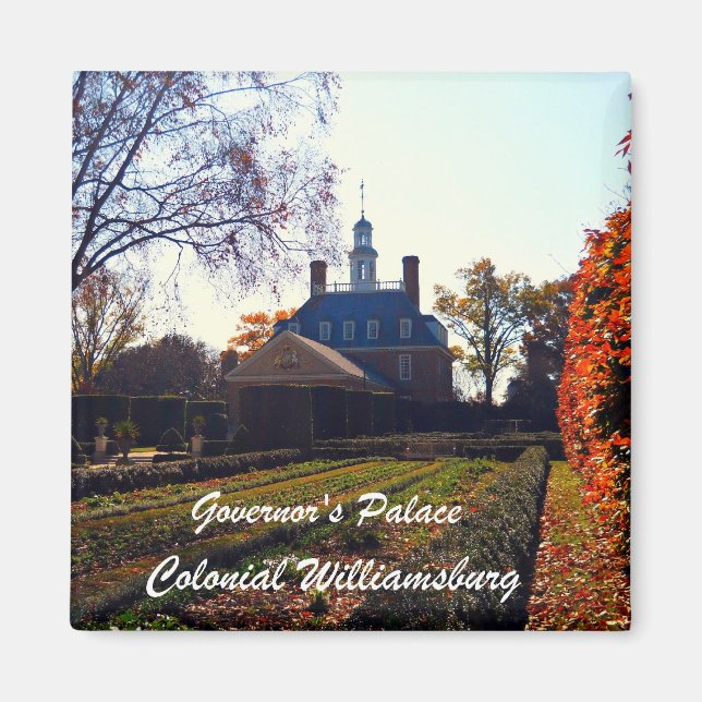 Gouverneurspalast, Kolonial-Williamsburg Magnet (Vorne)