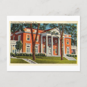 Gouverneursvilla in Charleston, West Virginia, Postkarte