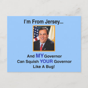 Gov. Chris Christie Postcard Postkarte