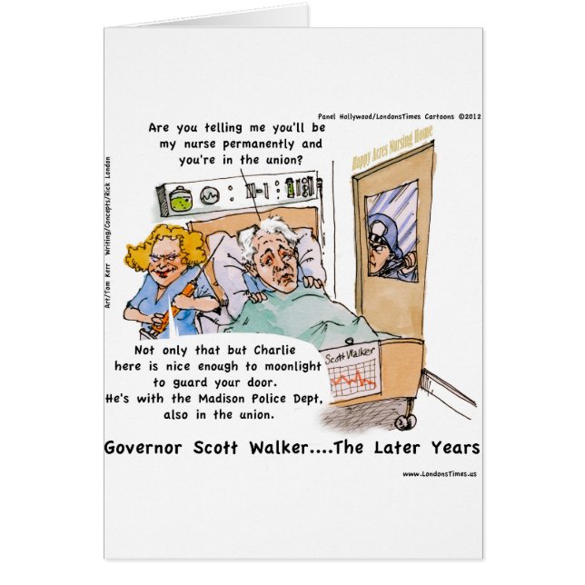Gov Scott Walker Funny Satirisch Geschenke T-Shirt (Vorne)