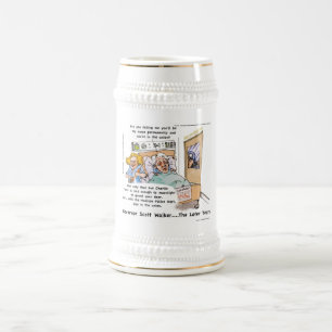 Gov Scott Walker Lustige Satirische Geschenke T-Sh Bierglas