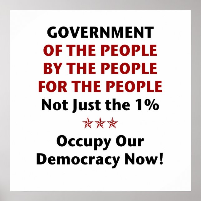 Government Of the People Poster (Vorne)