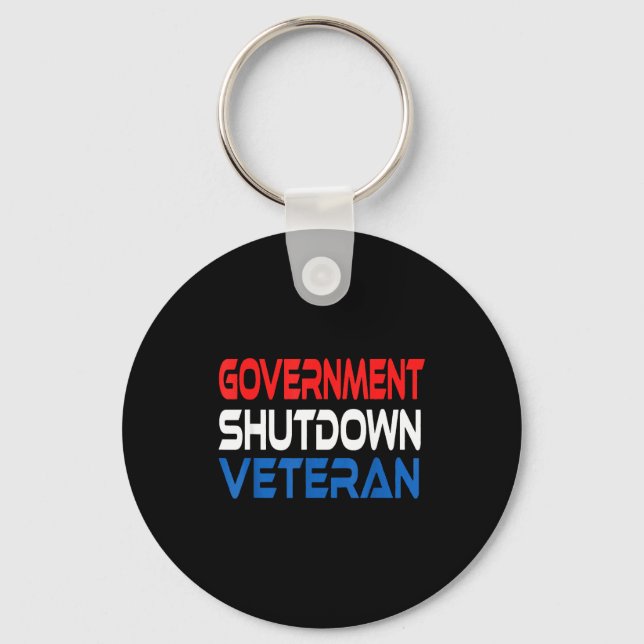 Government Shutdown Veteran  Schlüsselanhänger (Vorderseite)