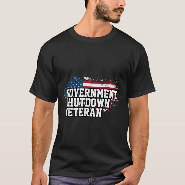Government Shutdown Veteran T-Shirt (Vorderseite)