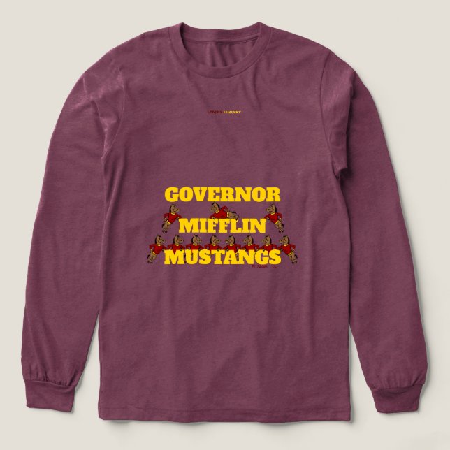GOVERNOR MIFFLIN MUSTANGS T - Shirt (Design Vorderseite)