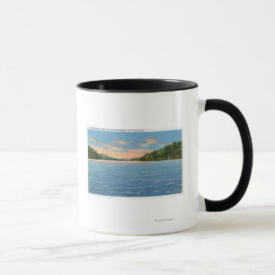 Govt. Freie Zeltplatz-Ansicht von unterem Saranac Tasse
