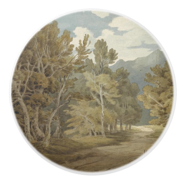 Gowbarrow Park, Ullswater (von John White Abbott) Keramikknauf (Vorderseite)
