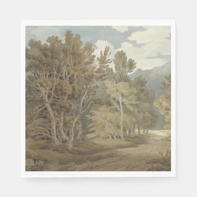 Gowbarrow Park, Ullswater (von John White Abbott) Serviette (Vorderseite)