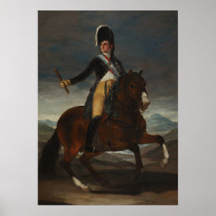 Goya - Bewusstes Porträt von König Fernando VII Poster