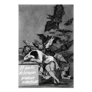 Goya der Schlaf des Grundes produziert Fotodruck