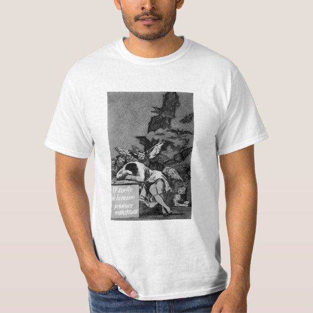 Goya der Schlaf des Grundes produziert Monster T-Shirt (Vorderseite)