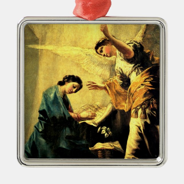 Goya: Die Verkündigung, berühmte religiöse Malerei Ornament Aus Metall (Vorne)