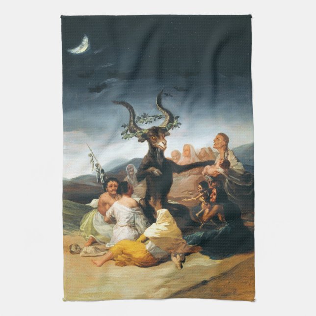 Goya Hexe-Sabbat-Geschirrtuch Handtuch (Vertikal)