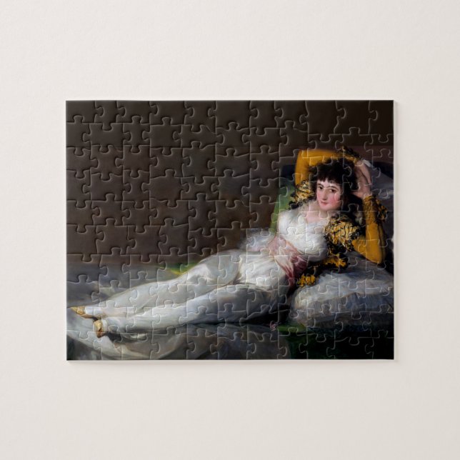 Goya Painting - Clothed Maja - La Maja Vestida (Horizontal)