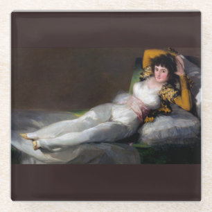 Goya Painting - Clothed Maja - La Maja Vestida Glasuntersetzer