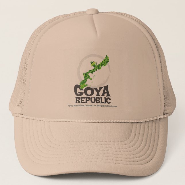 Goya Republik-mutiges Logo Truckerkappe (Vorderseite)
