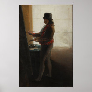 Goya - Selbstporträt im Atelier 1795 Poster