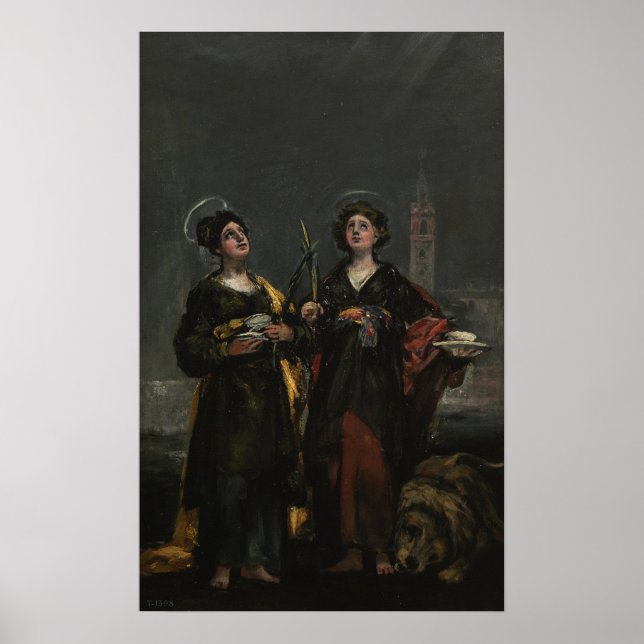 Goya - Sv. Husta und St. Rufina 1817 Poster (Vorne)