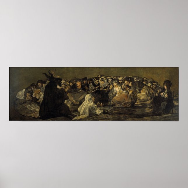 Goya - Witches' Sabbath Great He-Goat 1823 Poster (Vorne)