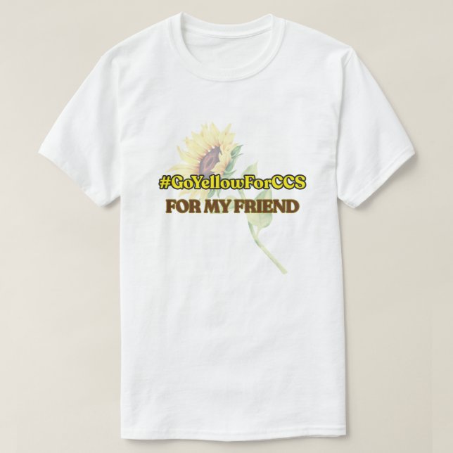 #GoYellowForCCS - Friend Tshirt (Design vorne)