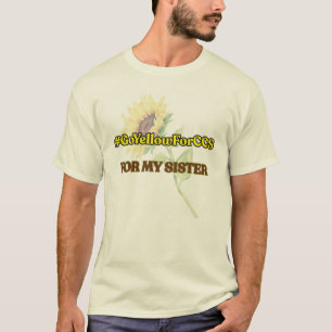 #GoYellowForCCS - Schwester-Hemd T-Shirt