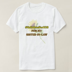 #GoYellowForCCS - T-shirt de belle-soeur