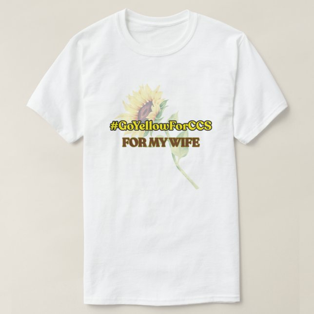 #GoYellowForCCS - T-shirt femme (Design devant)