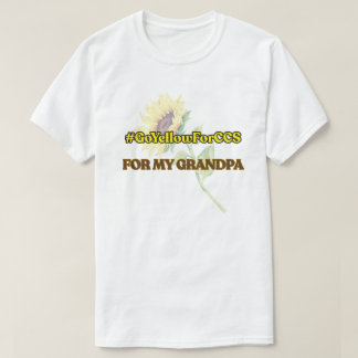 #GoYellowForCCS - T-shirt grand-père