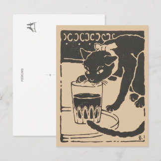 Goyō’s Beer Cat: "I Am a Cat" Original Edition Postkarte