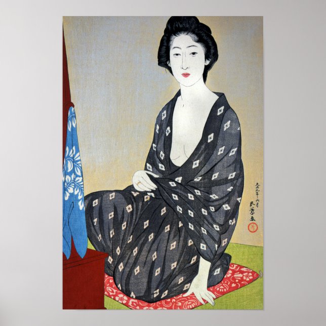 Goyo Woman im Sommerkleid Poster (Vorne)