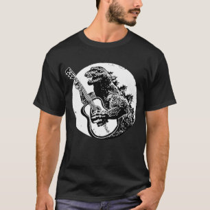 Gozilla spielt Gitarre Premium T-Shirt