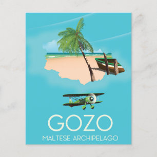 Gozo, archipel maltais Carte poster Voyage .