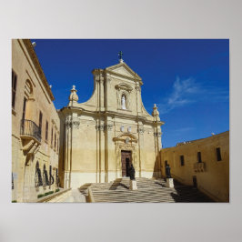 Gozo Cathedral Of The Assumption Of Mary Malta Poster