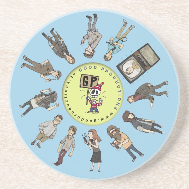 Gp-Charakter-Untersetzer 1 Sandstein Untersetzer (Vorne)