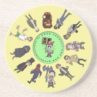 Gp-Charakter-Untersetzer 2 Sandstein Untersetzer