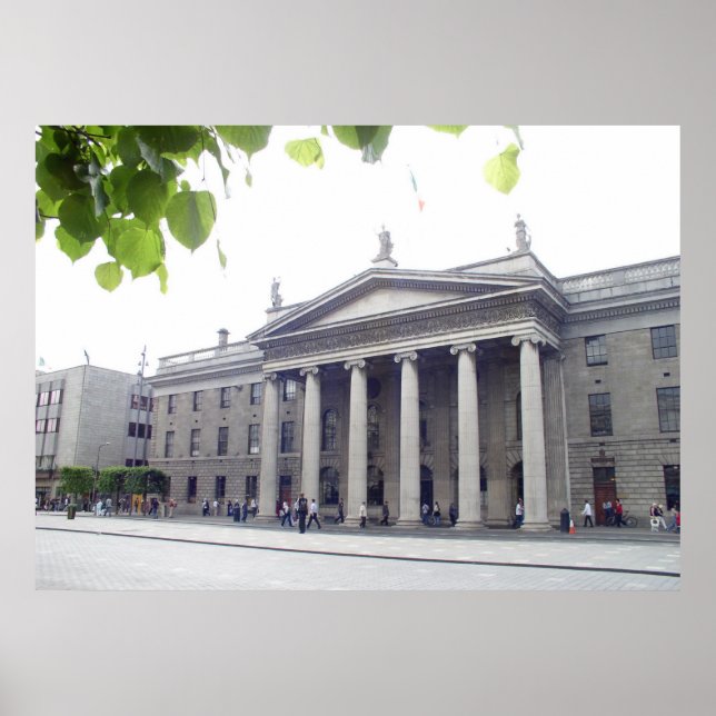 GPO Gebäude, O'Connell Street Dublin Irland Poster (Vorne)