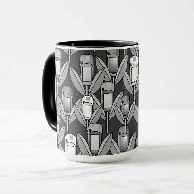 GPS-Blume-Tasse Tasse (Vorderseite Links)