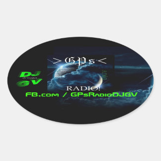 GPs Radio! Car Decal Ovaler Aufkleber