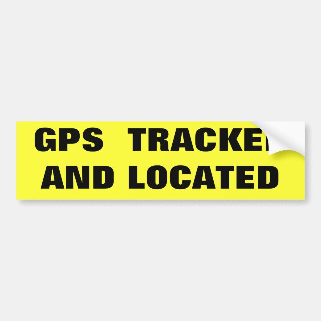 GPS SPÜRTE AUF UND FAND AUTOAUFKLEBER (Vorne)