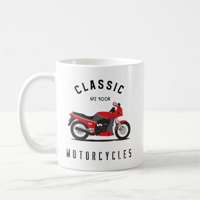 GPZ 900R Ninja ZX900A Motorrad Biker Kaffeetasse (Links)