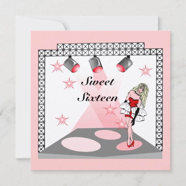 GR8 INVITATION DE PARTIE DE KARAOKE DU SWEET (Devant)