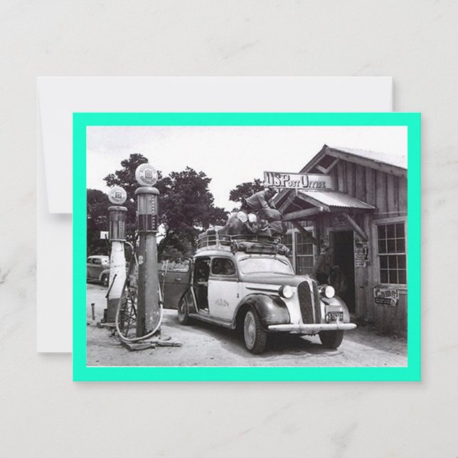 GR8 RETRO B&W RETIREMENT PARTY EINLADUNG INVENT (Vorderseite)